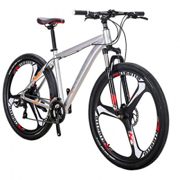  Mountain Bike Hardtail Mountain Bike, X9 21 Speed Bike, 29 pollici Ruote Bicicletta, 19 pollici Telaio in alluminio, UK Disponibile (29 pollici - K argento)