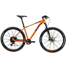 HARUONE Mountain Bike HARUONE 27.5Inch Mountain Bike per Adulti, 11 velocit off-Road Olio Freno A Disco Ammortizzante, Lega di Alluminio Telaio Full Suspension Mountain Bike, Arancia, 15.5inch