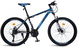 HCMNME Mountain Bike HCMNME Mountain Bikes, 26 Pollici Mountain Bike Cross-Country velocità velocità velocità Bicicletta da Corsa 40 Ruote da Taglio Telaio in Lega con Freni a Disco (Color : Black Blue, Size : 27 Speed)