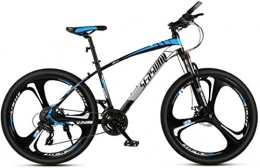 HCMNME Mountain Bike HCMNME Mountain Bikes, 26 Pollici Mountain Bike Maschile e Femmina Adulto Ultralight da Corsa Bicicletta Tri-Cutter n. 1 Telaio in Lega con Freni a Disco (Color : Black Blue, Size : 21 Speed)