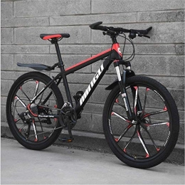 HCMNME Mountain Bike HCMNME Mountain Bikes, Bici da Montagna da 24 Pollici, velocità variabile, Bicicletta Anti-Road-Assorbente, Rotella da Corsa Portatile da Corsa Telaio in Lega con Freni a Disco