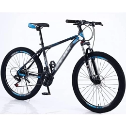 HEMSAK Mountain Bike HEMSAK Bici da Strada per Pendolari per Adulti, Mountain Bike Fuoristrada a velocità Variabile Bicicletta Ammortizzante, Guida all'aperto, Bianco-Blu, 26 Pollici