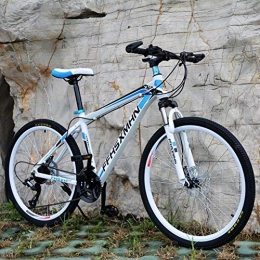 HFFFHA Mountain Bike HFFFHA 26 Bici Pollici Strada Mountain Bike 27-velocità Montagna, Doppio Freno a Disco for Mountain Bike Hardtail, Mens Donne di età all Terrain Mountain Bike (Size : 27 Speed)