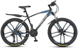 HFFFHA Mountain Bike HFFFHA Mountain Bike, Bici di velocità in Montagna for l'adulto, Spiaggia motoslitta Biciclette, Doppio Freno a Disco Biciclette, Alluminio Lega (Color : B, Size : 24 Speed)