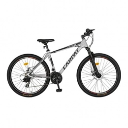 HGXC Mountain Bike HGXC Mountain Bike con Forcella Ammortizzata Telaio in Alluminio Leggero Cambio da 21 velocità per Uomo Donna Adulto (Color : Grigio)