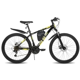 ROCKSHARK Bici Hiland Mountain Bike 27, 5 Pollici Verde Menta con Cambio Shimano 21 Velocità, Borsa da Telaio e Parafango, MTB per Uomo e Donna…