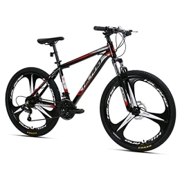 ROCKSHARK Bici Hiland Mountain Bike, 3 / 6 / Multi-Spokes, Shimano 21 Speeds Drivetrain, telaio in alluminio, ruote da 26 pollici, disco freno bici da uomo e da donna