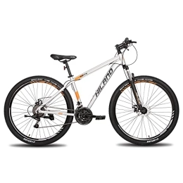 Hiland Mountain Bike Hiland Mountain Bike con Ruote a Raggi da 29 Pollici, Telaio in Alluminio, Cambio a 21 Marce, Freno a Disco, Forcella Ammortizzata, Colore Grigio…