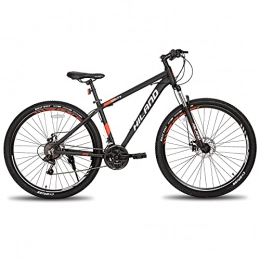 Hiland Mountain Bike Hiland Mountain Bike con Ruote a Raggi da 29 Pollici, Telaio in Alluminio, Cambio a 21 Velocità, Freni a Disco, Forcella Ammortizzata, Colore Nero…