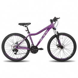 Hiland Mountain Bike Hiland Mountain Bike da 26 27, 5 Pollici, Telaio in Alluminio, 24 Velocità, Duale Disco con Forcella Ammortizzata Lock-Out per Donne, Colore Viola…