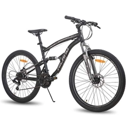 HH HILAND Bici Hiland Mountain Bike da Uomo da 26 Pollici con 21 Velocità, Doppia Sospensione MTB Bicicletta Urban Commuter City, Colore Nero, 18 Pollici…