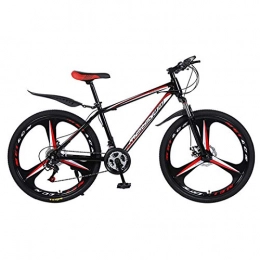 HLeoz Mountain Bike HLeoz Adulto Mountain Bike, 26 Pollici MTB Doppio Freno a Disco Mountain Cruiser Bicycle Strada Biciclette Strada Bicicletta Hardtail, Nero