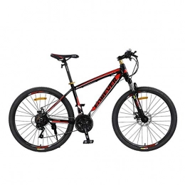 Hmcozy Mountain Bike Hmcozy 26" 21-velocità Mountain Bike per Adulti, Alluminio Leggero Sospensione Totale Frame, Forcella della Sospensione, Doppio Freno a Disco