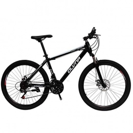 hmmsw Mountain Bike hmmsw Mountain Bike 26 Pollici Studente Bicicletta Doppio Disco Freno Cambio velocità Mountain Bike Uomo e Donna Auto per Adulti-Tutta la Ruota a Raggi Neri_26 Pollici 27 velocità