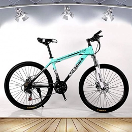 hmmsw Mountain Bike hmmsw Mountain Bike Fuoristrada Mountain Bike da 26 Pollici con Ammortizzatore per Freni a Disco Adatto a Studenti in Bicicletta-Verde_26 pollicix19 Pollici