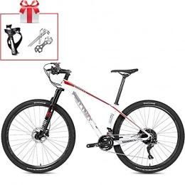 Horizoncn Mountain Bike Horizoncn Mountain Bike Country per Adult, Freno A Doppio Disco da 29 Pollici, con Shimano Componenti 27 Speed MTB, con Sedile Regolabile, Unisex, White