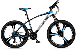 HUAQINEI Bici HUAQINEI Mountain Bike, 26 Pollici Mountain Bike Maschio e Femmina Adulto Ultraleggero Bicicletta da Corsa Leggera Tri- Telaio in Lega con Freni a Disco (Colore: Nero Blu, Dimensioni: 27 velocità)