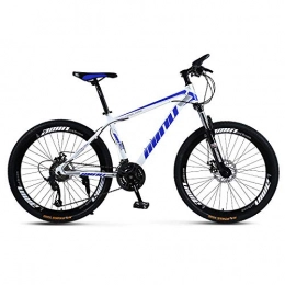 HUIGE Bici HUIGE Sport Esterni Mountain Bike 21 / 24 / 27 / 30 velocit Doppio Freno A Disco di Assorbimento di Scossa A velocit Shock Integrata Ruota di Bicicletta, Blu, 21 Speed