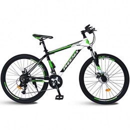 Hxx Mountain Bike Hxx Mountain Bike Pieghevole, 26"Telaio in Lega di Alluminio Doppio Freno A Disco Bicicletta 24 velocit Doppio Assorbimento degli Urti Mountain Bike A velocit Variabile per Uomini E Donne, Verde