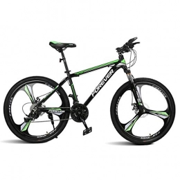 Hxx Mountain Bike Hxx Pieghevole Mountain Bike, 24"Unisex Ammortizzatore Bicicletta 24 velocit Doppio Freno A Disco Telaio in Lega di Alluminio Pneumatico per Sci da Fondo per Bicicletta, Verde