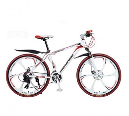 Hycy Bici HYCy MTB Bicicletta da Mountain Bike, Telaio in Acciaio ad Alto tenore di Carbonio e Lega di Alluminio, Doppio Freno a Disco, Pedali in PVC e Tutti in Alluminio, Ruote da 26 Pollici