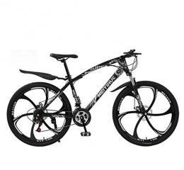 Hycy Mountain Bike HYCy MTB Mountain Bike Hardtail, Telaio e Forcella in Acciaio ad Alto tenore di Carbonio, Doppio Freno a Disco, Pedali in PVC