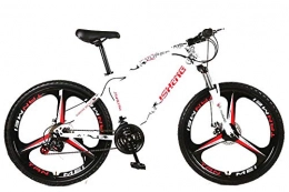 I-eJS Mountain Bike I-eJS Mountain Bike, Mountain Bike per Giovani, Grembiuli per Mountain Bike, Mountain Bike da 26 Pollici, Freni a Disco, Adattatore per Pompa da Bicicletta, White