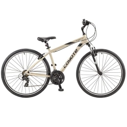 Insync Bikes Mountain Bike Insync Bikes Coyote Pathway-MTB da Uomo, con Ruote 700c, Telaio da 38, 1 cm, 21 velocità e Cambio Shimano Ez, Freno a V, Colore Beige Crema, Bicicletta, Urbano, Ibrido, 15 inch Frame