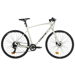 Insync Bikes Bici Insync Bikes Coyote X-Wallstreet Gent 21x700 21spd, in Lega, Freno a Disco, Bicicletta, Urbano, Ibrido Uomo, Bianco Sporco, 21 inch Frame