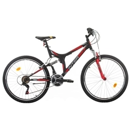 Interbike Mountain Bike Interbike Element 26" Bicicletta Doppia Sospensione Disc Brake Rosso Colore