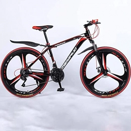 JAJU Bici JAJU 26 Pollici Mountain Bike per Adulti, Telaio Completo in Lega di Alluminio Leggera a 24 velocità, Bicicletta da Uomo con Sospensione Anteriore della Ruota, Freno a Disco.