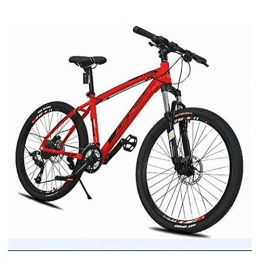 JINSUO Mountain Bike JINSUO Mountain Bike Bicicletta 26 pollici 27 velocità Fat Bike Alluminio lega di spostamento adatto per le zone di montagna più sicuro (colore : rosso e nero, Dimensioni: 66 cm)