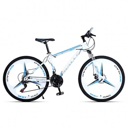 JKFDG Mountain Bike JKFDG 21 / 24 / 27 velocità, Ruote Leggere A 3 Razze, Mountain Bike, Freni A Doppio Disco, Forcella Ammortizzata Mountain Bike da 24 / 26 Pollici per Adulti E Giovani