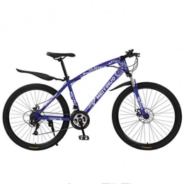 JLFSDB Mountain Bike JLFSDB Mountain Bike Bicycle Bicicletta Bici Mountain Biciclette con Doppio Disco Anteriore Sospensione 21 / 24 / 27 velocità 26" Womens Mens Ravine Bici, Acciaio al Carbonio Telaio