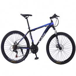 JLZXC Bici JLZXC Mountain Bike Bicycle Bicicletta Bici 26" 21 velocità Adulti MTB Bike Leggero Acciaio al Carbonio Telaio Doppia della Sospensione del Freno a Disco (Color : Blue)