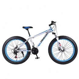 JLZXC Mountain Bike JLZXC Mountain Bike Bicycle Bicicletta Bici 26" 24 Costi for L'adulto Teens Bici Leggera Lega di Alluminio Telaio Freno A Disco Anteriore Sospensione (Color : White)