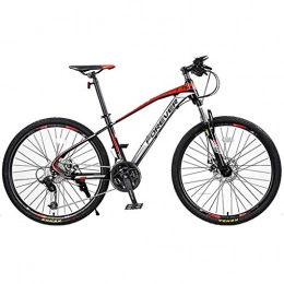 JLZXC Bici JLZXC Mountain Bike Bicycle Bicicletta Bici 26" 27 Costi Leggero Telaio Lega di Alluminio del Freno A Disco Anteriore Sospensione Unisex (Color : Red)