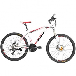 JLZXC Mountain Bike JLZXC Mountain Bike Bicycle Bicicletta Bici 26 Pollici Mountain Biciclette 21 Costi Leggera Lega di Alluminio Telaio Sospensione Anteriore A Disco Freno Razze (Color : White)