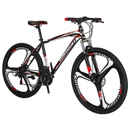 jooe Bici jooe Bici Bici Biammortizzata, Antiscivolo Adulti MTB, Il Peso Massimo può Raggiungere I 310 Libbre, Red