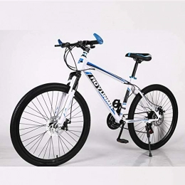 JYPCBHB Mountain Bike JYPCBHB Mountain Bike per Adulti 24-26 Pollici Pneumatico 21-27 velocità ，con Telaio in Alluminio, Forcella Anteriore Ammortizzata，Adatto per La Guida All'Apertoblue (26 inch)-24 Speed