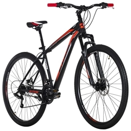 KS Cycling Mountain Bike KS Cycling, Mountain bike Hardtail Catappa nero / rosso RH Unisex adulto, 29 Zoll, 46 cm