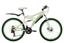 KS Cycling Bici KS Cycling Mountainbike Fully 26"" Bliss Bianco Verde 47 cm