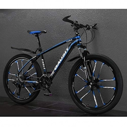 KUKU Mountain Bike KUKU Bicicletta da Montagna da 26 Pollici, Bicicletta A velocità Variabile Ultraleggero Fuoristrada, Adatta per Uomini E Donne, Colori Multipli, Blu