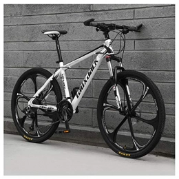 KXDLR Mountain Bike KXDLR 26" MTB Sospensione Anteriore 30 velocità con Mountain Bike con Freni A Doppio Oil, Bianca
