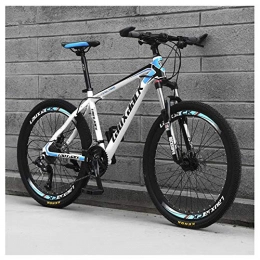 KXDLR Mountain Bike KXDLR 26" Sospensione Anteriore A velocità Variabile Ad Alta Acciaio al Carbonio Mountain Bike Adatto A Ragazzi dai 16 + 3 Colori, Blu