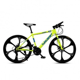 LBWT Mountain Bike LBWT 26 Bici Pollici Adulti Montagna, Studente di Ciclismo su Strada in Bicicletta, all'Aria Aperta, Regali (Color : Yellow, Size : 21 Speed)