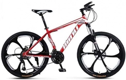 LBWT Mountain Bike LBWT 26 Pollici for Adulti for Mountain Bike, Biciclette Outdoor Comfort Fuoristrada, Alta Acciaio al Carbonio, Regali (Color : Red White, Size : 30 Speed)