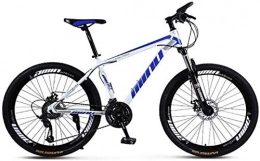 LBWT Bici LBWT 26inch Mountain Bike, Alta Acciaio al Carbonio, 21 / 24 / 27 / 30 velocità, con Freni A Disco E Forcella Ammortizzata, Regali (Color : A, Size : 27 Speed)