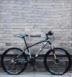 Leifeng Tower Bici Leifeng Tower - Mountain bike pieghevole a coda morbida, con doppio freno a disco / telaio in acciaio al carbonio, bici fuoristrada da spiaggia e motoslitta da 26 pollici, blu, 27 velocità di gioco