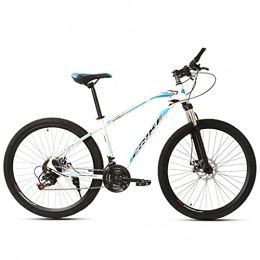 LHQ-HQ Mountain Bike LHQ-HQ Mountain Bike per Adulti, 21 velocità, Ruota da 27.5 Pollici, Forcella Sospesa, Freno A Disco, Kit Cambio Shimano, Adatta per Altezza 5, 5-6, 5 Piedi, White Blue